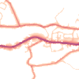 Daytime road noise heatmap for OL13 0NY