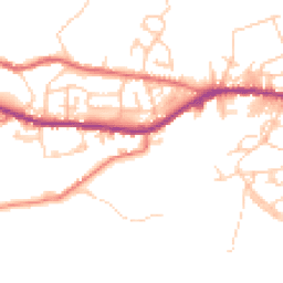 Daytime road noise heatmap for OL13 0PH