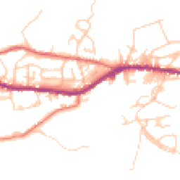 Daytime road noise heatmap for OL13 0UJ