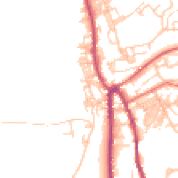 Daytime road noise heatmap for OL13 8AP