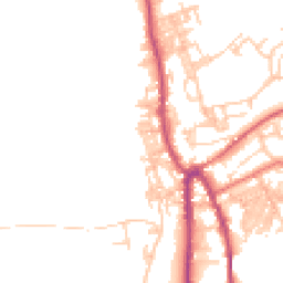 Daytime road noise heatmap for OL13 8BA