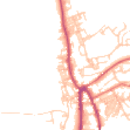 Daytime road noise heatmap for OL13 8BG