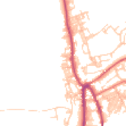 Daytime road noise heatmap for OL13 8BQ