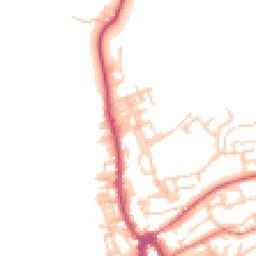 Daytime road noise heatmap for OL13 8DT
