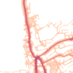 Daytime road noise heatmap for OL13 8EH