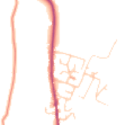 Daytime road noise heatmap for OL13 8GA
