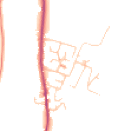 Daytime road noise heatmap for OL13 8GE