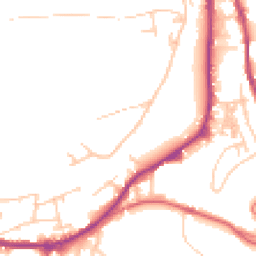Daytime road noise heatmap for OL13 8HP