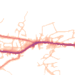 Daytime road noise heatmap for OL13 8LW