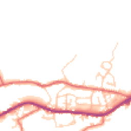 Daytime road noise heatmap for OL13 8NE
