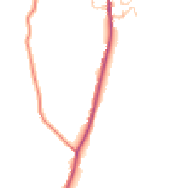 Daytime road noise heatmap for OL13 8PY