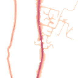 Daytime road noise heatmap for OL13 8QH