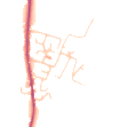 Daytime road noise heatmap for OL13 8RL