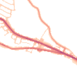 Daytime road noise heatmap for OL13 9BE