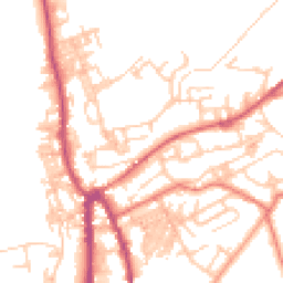 Daytime road noise heatmap for OL13 9DE