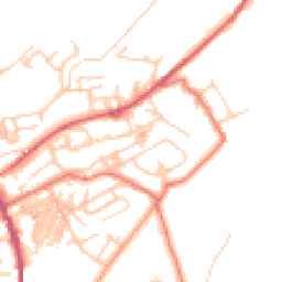 Daytime road noise heatmap for OL13 9EN