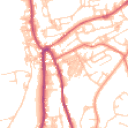 Daytime road noise heatmap for OL13 9FQ