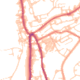 Daytime road noise heatmap for OL13 9HU