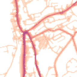 Daytime road noise heatmap for OL13 9JA
