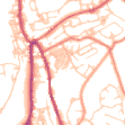 Daytime road noise heatmap for OL13 9JH