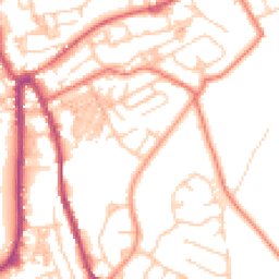 Daytime road noise heatmap for OL13 9JS