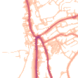 Daytime road noise heatmap for OL13 9NQ