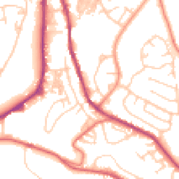 Daytime road noise heatmap for OL13 9NT
