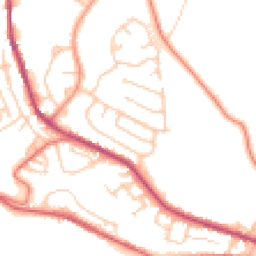 Daytime road noise heatmap for OL13 9PL