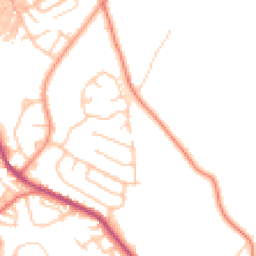 Daytime road noise heatmap for OL13 9QJ