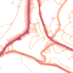 Daytime road noise heatmap for OL13 9QP