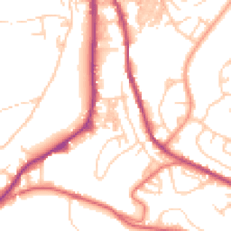 Daytime road noise heatmap for OL13 9QR