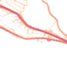 Daytime road noise heatmap for OL13 9SG