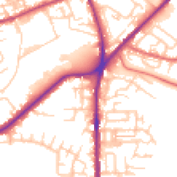 Daytime road noise heatmap for OL2 5AB