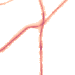 Night-time road noise heatmap for OL2 5AG