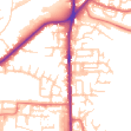 Daytime road noise heatmap for OL2 5AJ