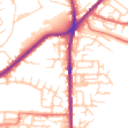 Daytime road noise heatmap for OL2 5AL