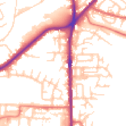 Daytime road noise heatmap for OL2 5AP