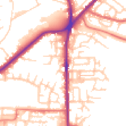 Daytime road noise heatmap for OL2 5AW