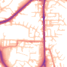 Daytime road noise heatmap for OL2 5AX