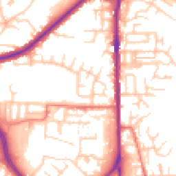 Daytime road noise heatmap for OL2 5BA