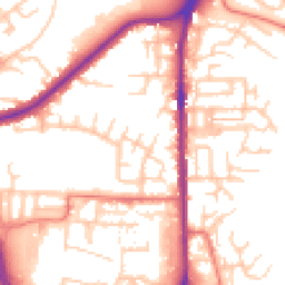 Daytime road noise heatmap for OL2 5BD