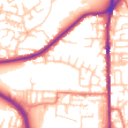 Daytime road noise heatmap for OL2 5BE