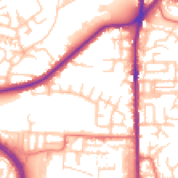 Daytime road noise heatmap for OL2 5BG