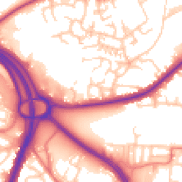 Daytime road noise heatmap for OL2 5BU
