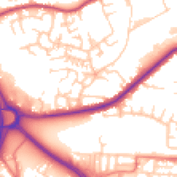 Daytime road noise heatmap for OL2 5BX