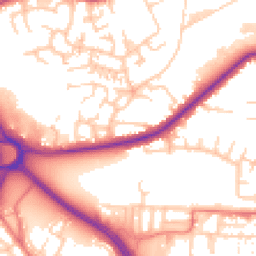 Daytime road noise heatmap for OL2 5BY