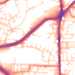 Daytime road noise heatmap for OL2 5DB