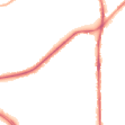 Night-time road noise heatmap for OL2 5DB