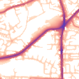Daytime road noise heatmap for OL2 5DD