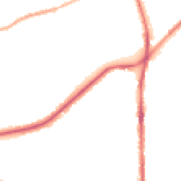 Night-time road noise heatmap for OL2 5DD